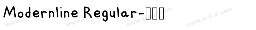 Modernline Regular字体转换